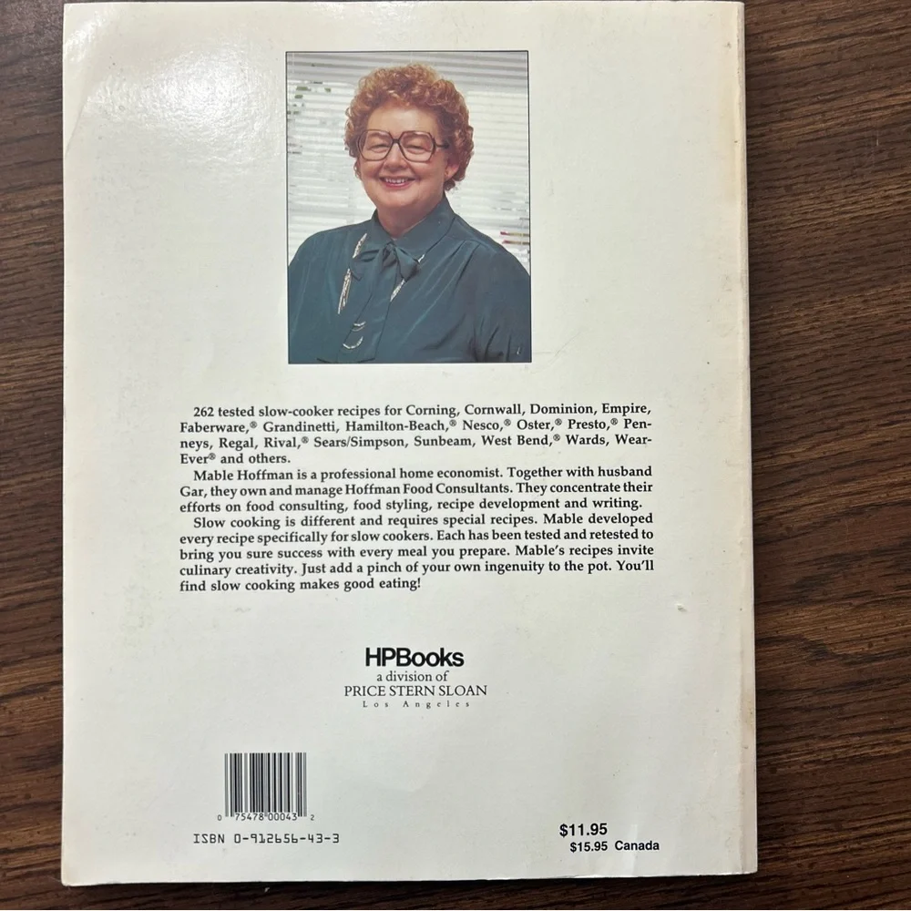 Crockery Cookery by Mable Hoffman Slow Cooker‎ Vintage Cookbook